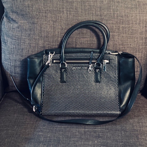 🔴Michael Kors Selma Micro-Stud Leather Satchel - Picture 3 of 8